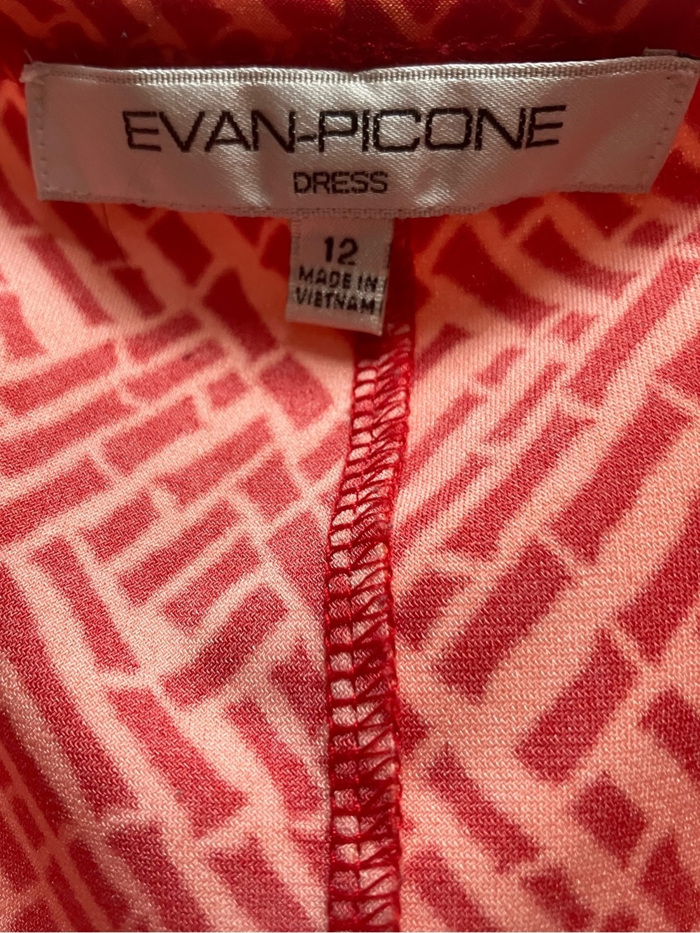 Evan Picone Geometric Draped Midi Dress - Picture 3 of 4